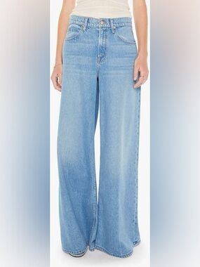 Mother denim jeans SNACK The Slung Sugar Cone Sneak Wide Leg Jeans size 24